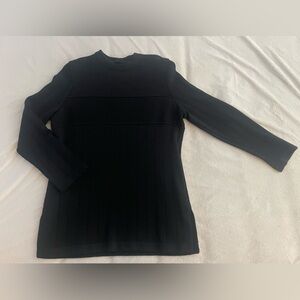 St. John Black Long Sleeve Top
